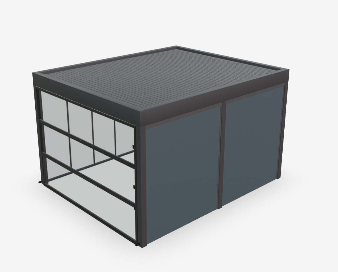 3D pergola configurator preview