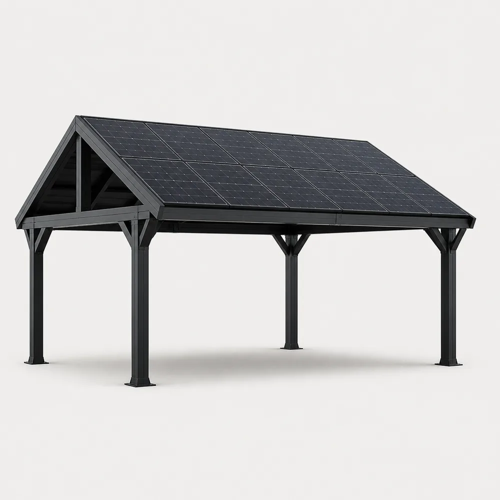Vista 3D di un prodotto configurabile (pergola) per spiegare Brasile: software di configurazione 3D su misura e lancio.